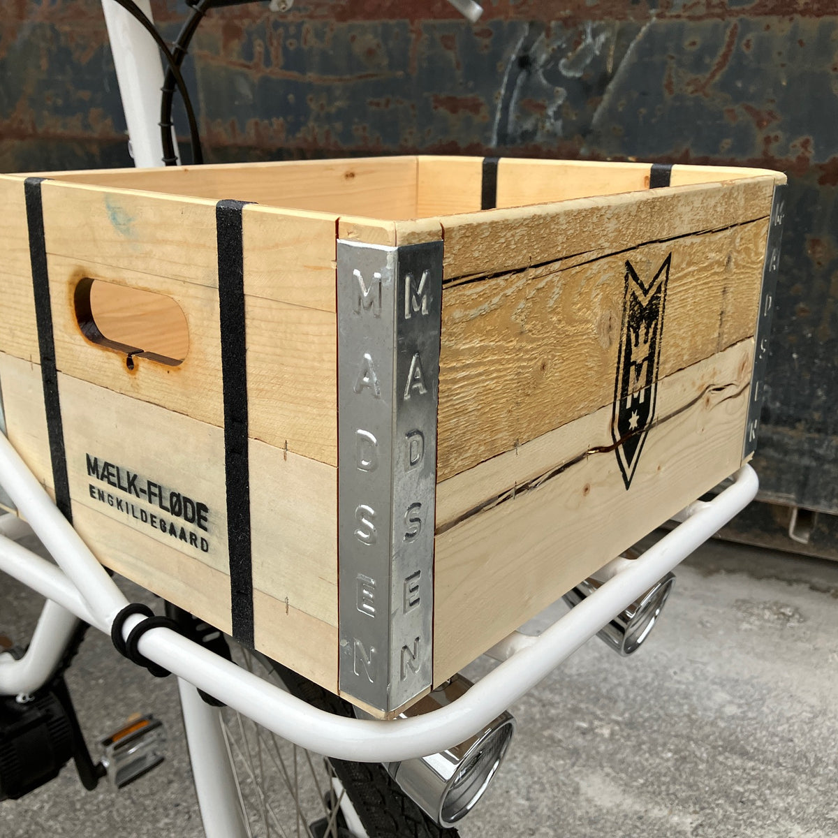 Cargo Bike Basket Wooden Crate For Bike Wood Diy Rear Bike Rack