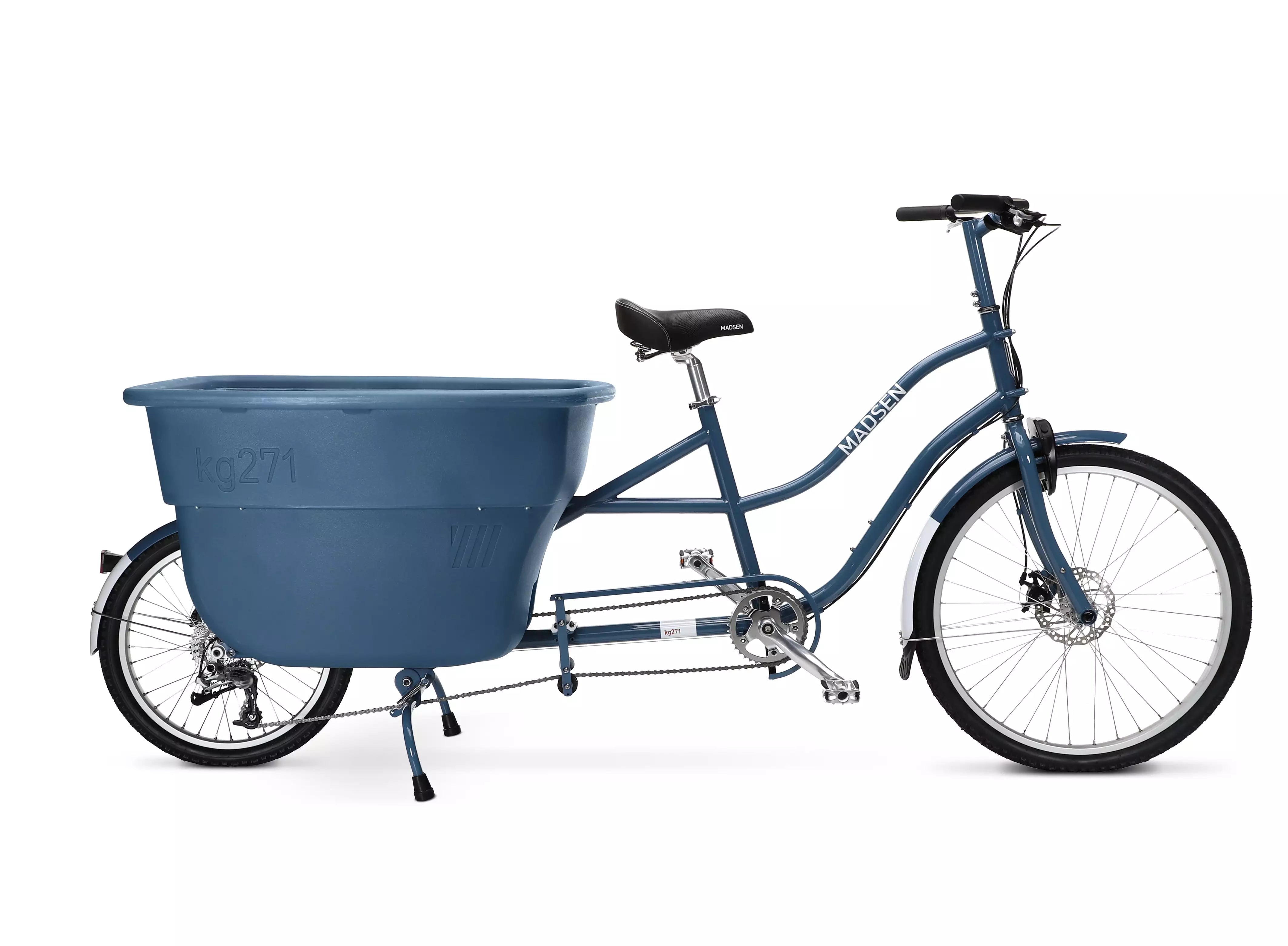 Bike with 2024 bucket in front